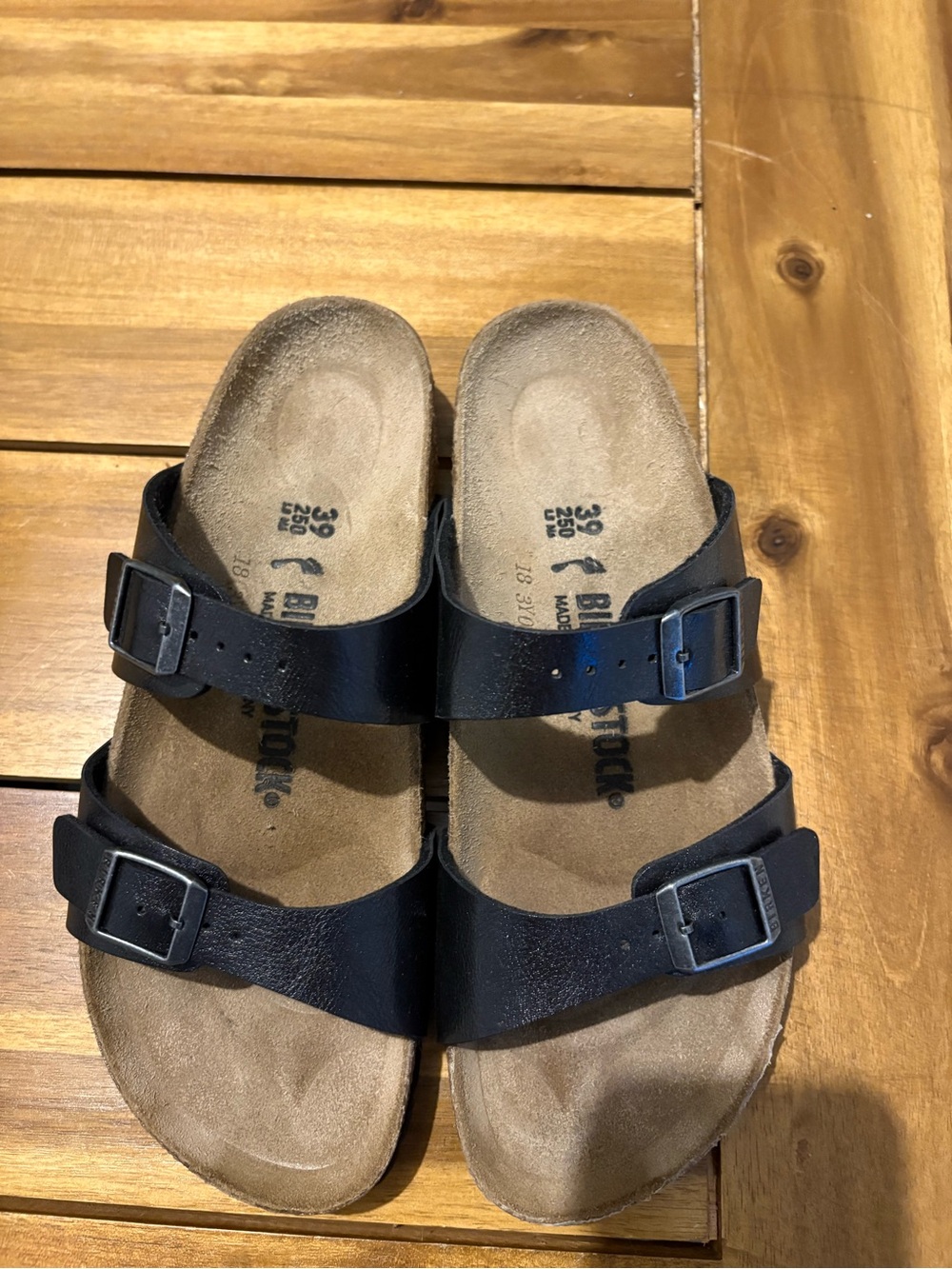 Birkenstock Double Strap Sandals in Black